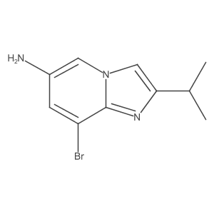 8-Bromo-2-isopropylimidazo[1,2-a]pyridin-6-amine结构式