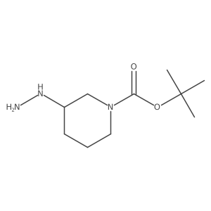 Tert-butyl 3-hydrazinylpiperidine-1-carboxylate结构式