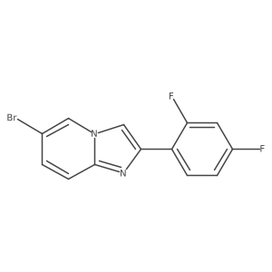 6-Bromo-2-(2,4-difluorophenyl)imidazo[1,2-a]pyridine Structure