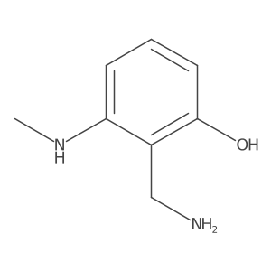 2-(Aminomethyl)-3-(methylamino)phenol结构式