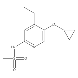 N-(5-Cyclopropoxy-4-ethylpyridin-2-YL)methanesulfonamide结构式