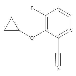 3-Cyclopropoxy-4-fluoropicolinonitrile Structure