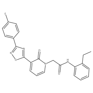 N-(2-ethylphenyl)-2-(3-(3-(4-fluorophenyl)-1,2,4-oxadiazol-5-yl)-2-oxopyridin-1(2H)-yl)acetamide Structure