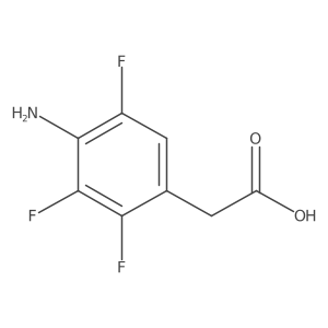 2-(4-Amino-2,3,5-trifluorophenyl)acetic acid Structure