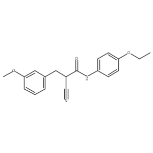 2-cyano-N-(4-ethoxyphenyl)-3-(3-methoxyphenyl)propanamide Structure