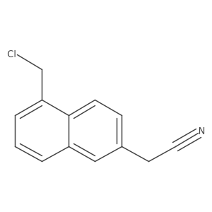 1-(Chloromethyl)naphthalene-6-acetonitrile Structure