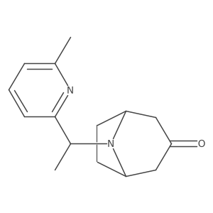 8-[1-(6-Methylpyridin-2-yl)ethyl]-8-azabicyclo[3.2.1]octan-3-one Structure
