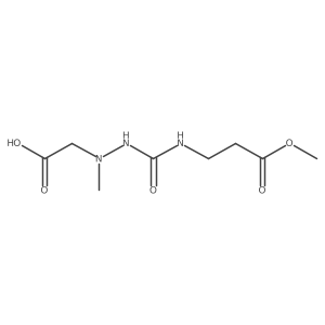 N-[[2-(Carboxymethyl)-2-methylhydrazinyl]carbonyl]-I(2)-alanine methyl ester Structure