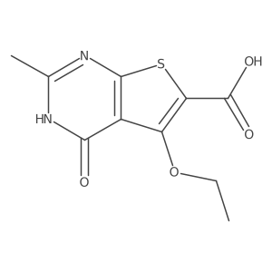 5-Ethoxy-1,4-dihydro-2-methyl-4-oxothieno[2,3-d]pyrimidine-6-carboxylic acid Structure