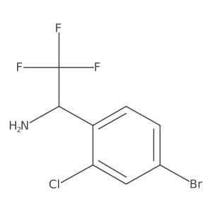 1-(4-Bromo-2-chlorophenyl)-2,2,2-trifluoroethan-1-amine Structure