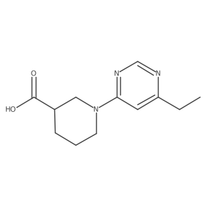 1-(6-Ethylpyrimidin-4-yl)piperidine-3-carboxylic acid Structure
