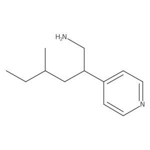 4-Methyl-2-(pyridin-4-yl)hexan-1-amine结构式