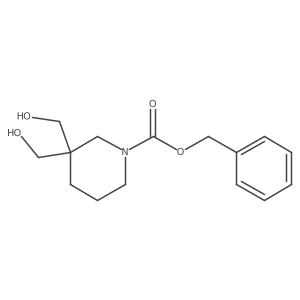 3,3-Bis(hydroxymethyl)-1-Cbz-piperidine Structure