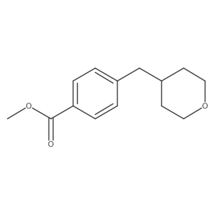 4-[(Tetrahydro-2h-pyran-4-yl)methyl]benzoic acid methyl ester Structure