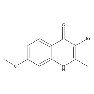 3-Bromo-7-methoxy-2-methylquinolin-4-ol结构式