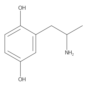 2-[(2S)-2-aminopropyl]benzene-1,4-diol Structure
