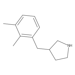 3-[(2,3-Dimethylphenyl)methyl]pyrrolidine结构式