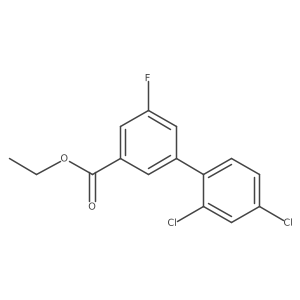 ethyl 3-(2,4-dichlorophenyl)-5-fluoro-benzoate Structure