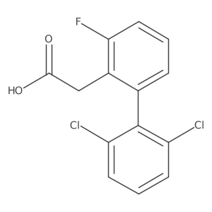(2',6'-Dichloro-3-fluoro-biphenyl-2-yl)-acetic acid结构式