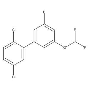 2,5-Dichloro-3'-(difluoromethoxy)-5'-fluoro-1,1'-biphenyl结构式