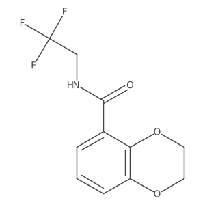 N-(2,2,2-trifluoroethyl)-2,3-dihydro-1,4-benzodioxine-5-carboxamide Structure