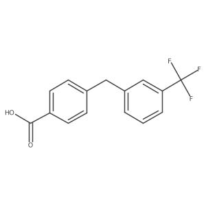 4-(3-(Trifluoromethyl)benzyl)benzoic acid结构式