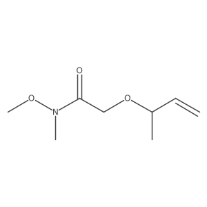(+/-)-2-(but-3-en-2-yloxy)-N-methoxy-N-methylacetamide结构式