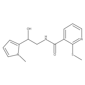 N-(2-hydroxy-2-(1-methyl-1H-pyrrol-2-yl)ethyl)-2-(methylthio)nicotinamide Structure