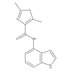 N-(1H-indol-4-yl)-2,5-dimethyl-1,3-thiazole-4-carboxamide Structure