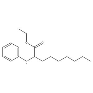 Ethyl 2-(phenylamino)nonanoate结构式