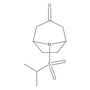 8-Propan-2-ylsulfonyl-8-azabicyclo[3.2.1]octan-3-one Structure