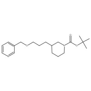 tert-Butyl 3-(3-(pyridin-3-ylmethoxy)propyl)piperidine-1-carboxylate结构式
