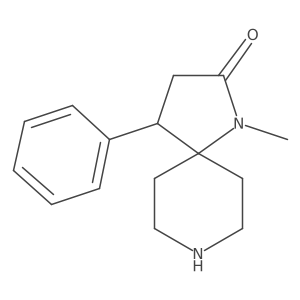 1-Methyl-4-Phenyl-1,8-Diazaspiro[4.5]Decan-2-One结构式