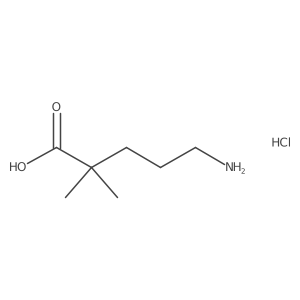 5-Amino-2,2-dimethylpentanoic acid hydrochloride Structure