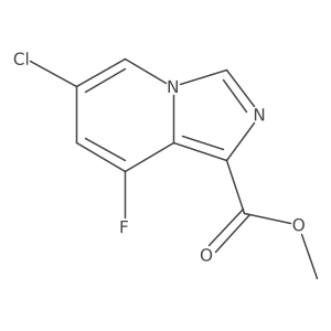Methyl 6-Chloro-8-fluoroimidazo[1,5-a]pyridine-1-carboxylate结构式