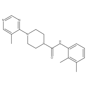 N-(2,3-dimethylphenyl)-4-(5-methylpyrimidin-4-yl)piperazine-1-carboxamide结构式