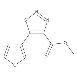Methyl 5-(furan-3-yl)thiadiazole-4-carboxylate Structure