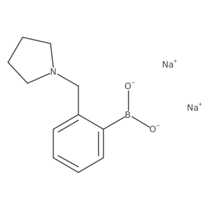 Disodium [2-(pyrrolidin-1-ylmethyl)phenyl]boronate Structure