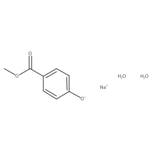 Sodium 4-(methoxycarbonyl)phenolate dihydrate结构式