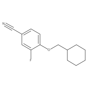 4-(Cyclohexylmethoxy)-3-fluorobenzonitrile Structure