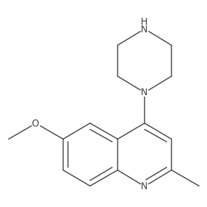 6-Methoxy-2-methyl-4-(piperazin-1-yl)quinoline Structure