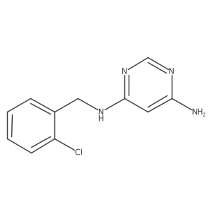 N4-(2-chlorobenzyl)pyrimidine-4,6-diamine结构式