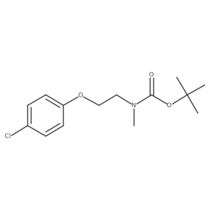 tert-butyl N-[2-(4-chlorophenoxy)ethyl]-N-methylcarbamate结构式