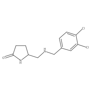 5-({[(3,4-Dichlorophenyl)methyl]amino}methyl)pyrrolidin-2-one Structure