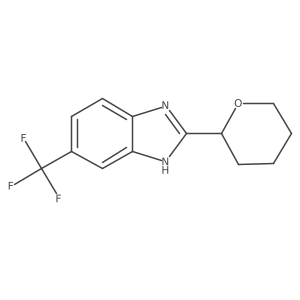 2-(oxan-2-yl)-6-(trifluoromethyl)-1H-1,3-benzodiazole Structure