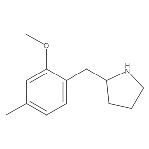 2-[(2-Methoxy-4-methylphenyl)methyl]pyrrolidine结构式