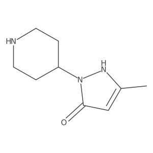 3-methyl-1-(piperidin-4-yl)-1H-pyrazol-5-ol Structure
