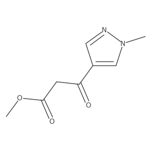 methyl 3-(1-methyl-1H-pyrazol-4-yl)-3-oxopropanoate Structure