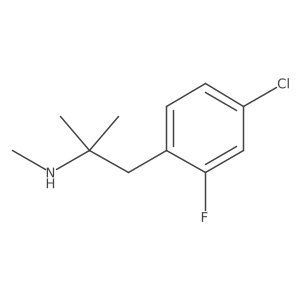 [1-(4-Chloro-2-fluorophenyl)-2-methylpropan-2-yl](methyl)amine结构式