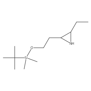 2-(2-((tert-Butyldimethylsilyl)oxy)ethyl)-3-ethylaziridine结构式